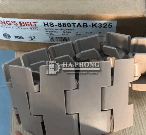 Xích nhựa chạy cong Hong’s Belt 880Tab K325