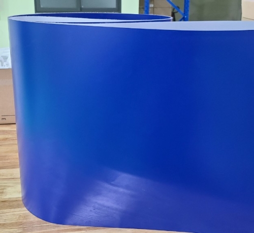 Băng tải PU habasit TT12 Matt Blue Frayless