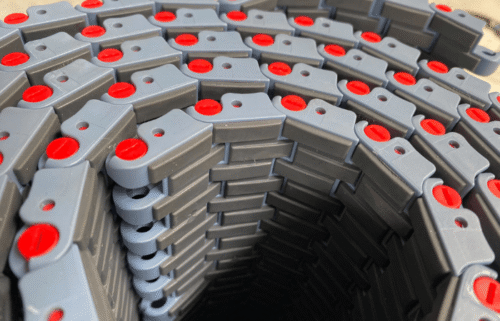 Băng tải nhựa phủ cao su Movex Series 551 Grip Top